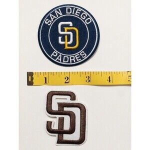 Set of Two San Diego Padres Iron on Patches